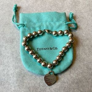 Genuine return to Tiffany bead bracelet